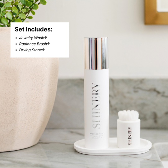 Jewelry Wash, Radiance Brush, and Drying Stone
